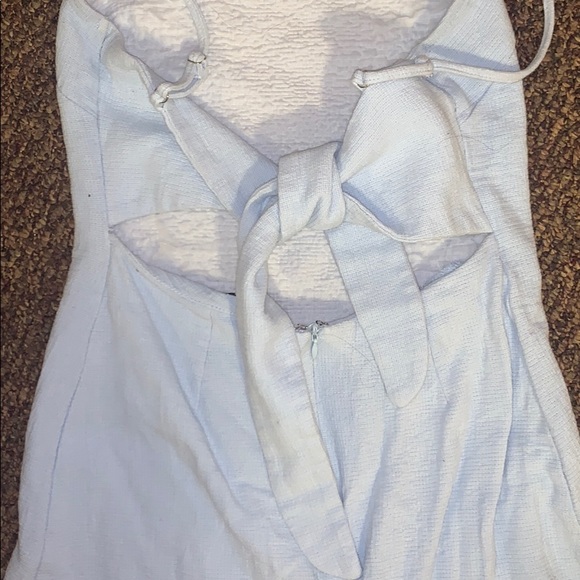 Blue Tie Back Dress - Picture 2 of 2